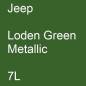 Preview: Jeep, Loden Green Metallic, 7L.